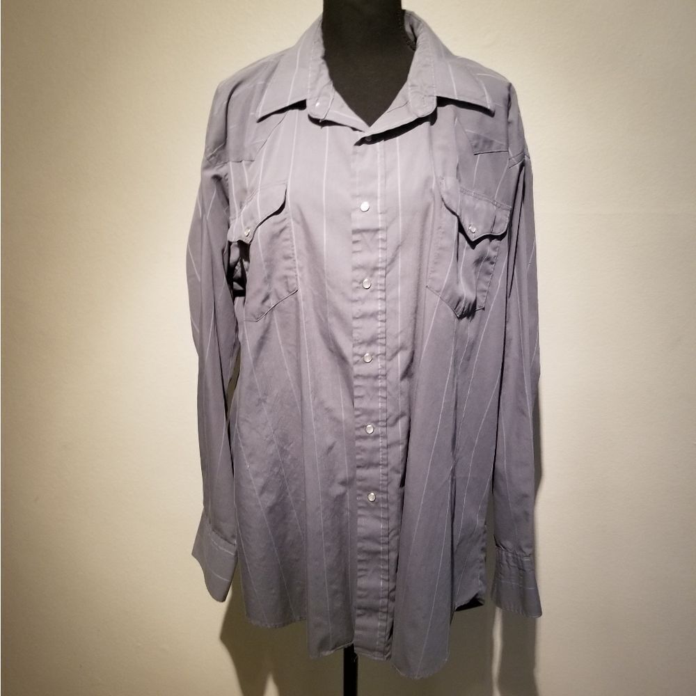 FLYING R RANCHWEAR WESTERN SHIRT MADE IN USA 2XL B30